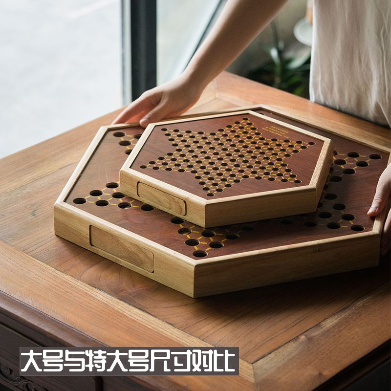 公司貨 最低價 免運 新款木質跳跳棋兒童成人大人益智高檔大號玻璃球亞克球贈送備用子