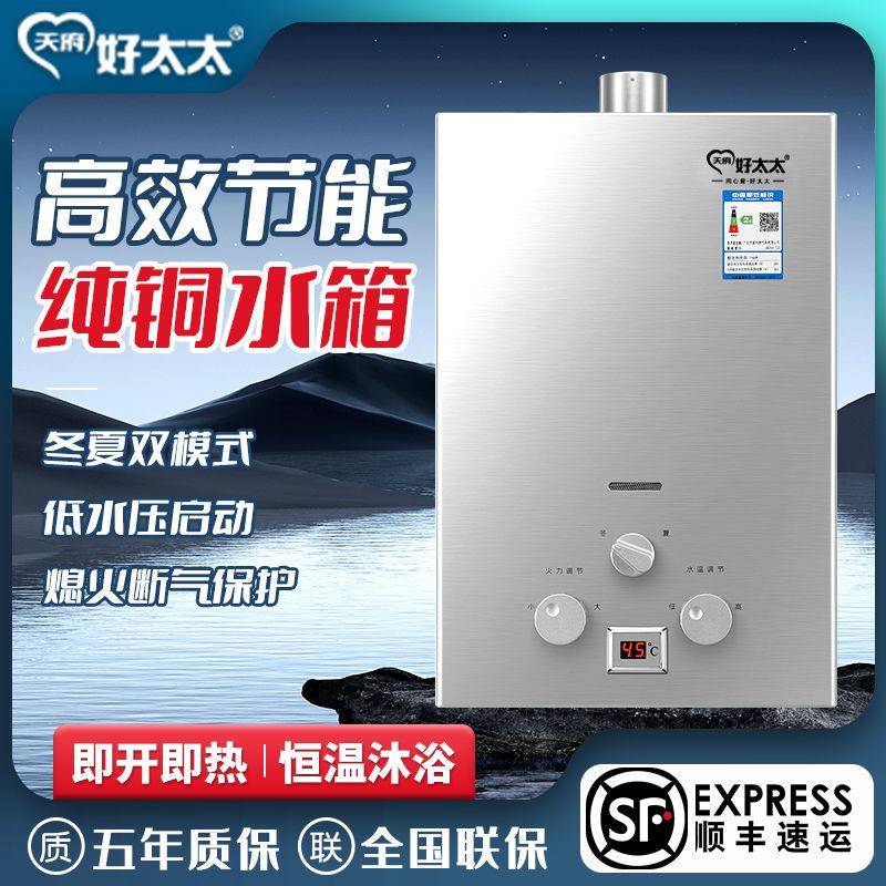 【臺灣公司 可開發票】好太太燃氣熱水器家用洗澡天然氣瓶裝6L8L10L1