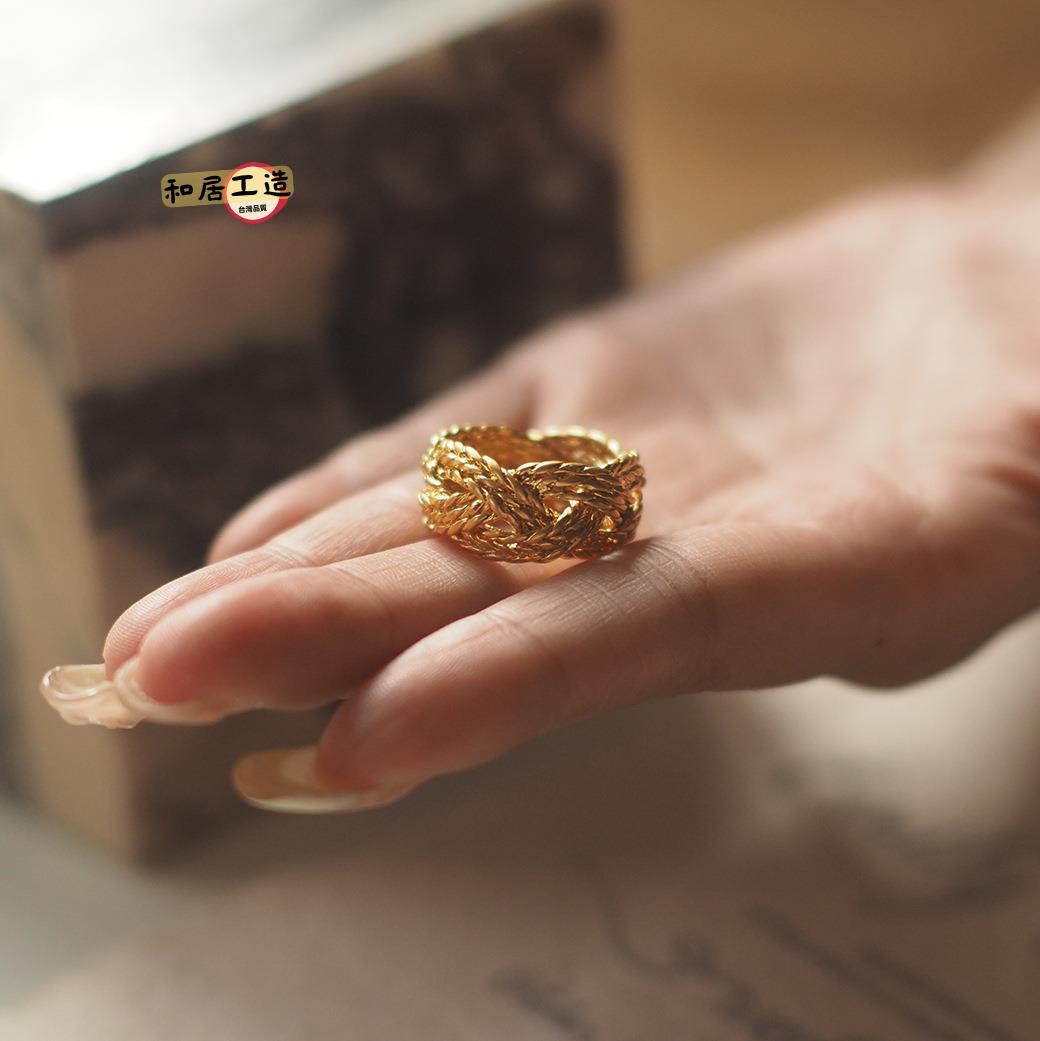 麻花編織個性歐美風小眾鏤空戒指復古小眾vintage戒指[DD0508003]