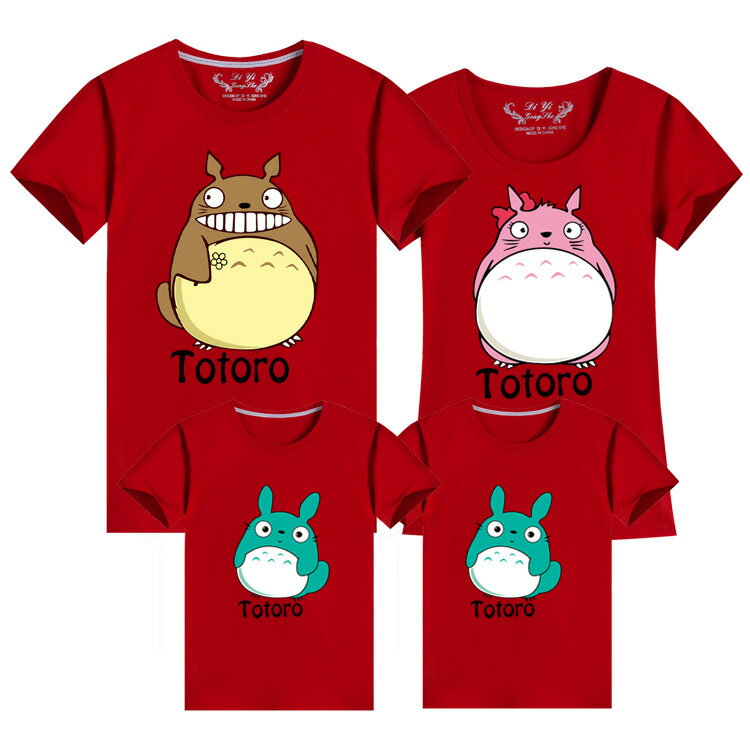 親子裝 純棉T恤 龍貓 短袖T恤 短T 全家福 團體服 童裝一家三口 一家四口 全家裝 母女裝 班服 櫻桃嚴選 5