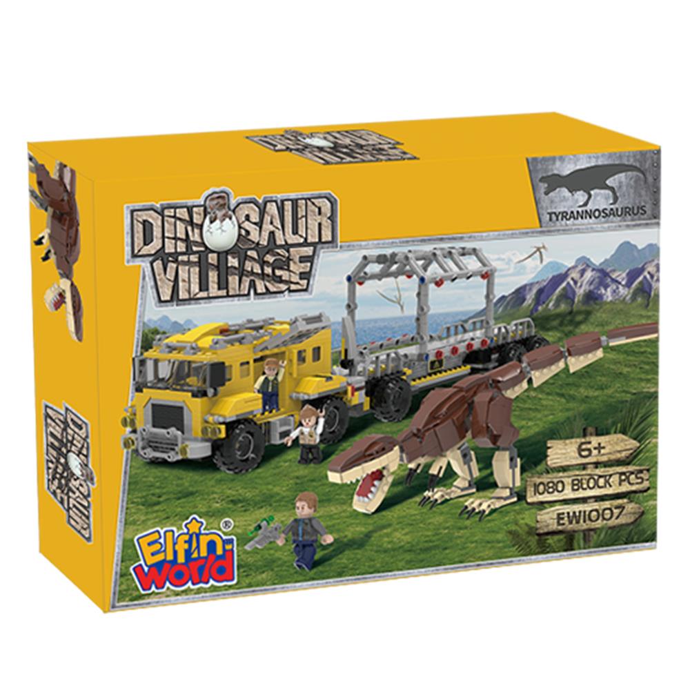 【BanBao邦寶積木楚崴】-  EW-1007 侏儸紀系列-暴龍運輸車組合 1