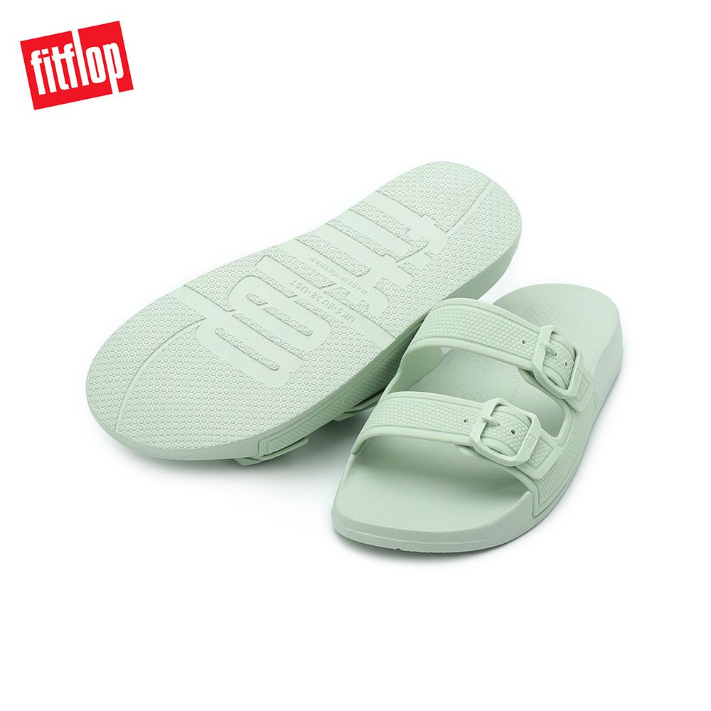 FITFLOP IQUSHION 雙帶扣環拖鞋 鼠尾草綠 6212-15033 女鞋 3