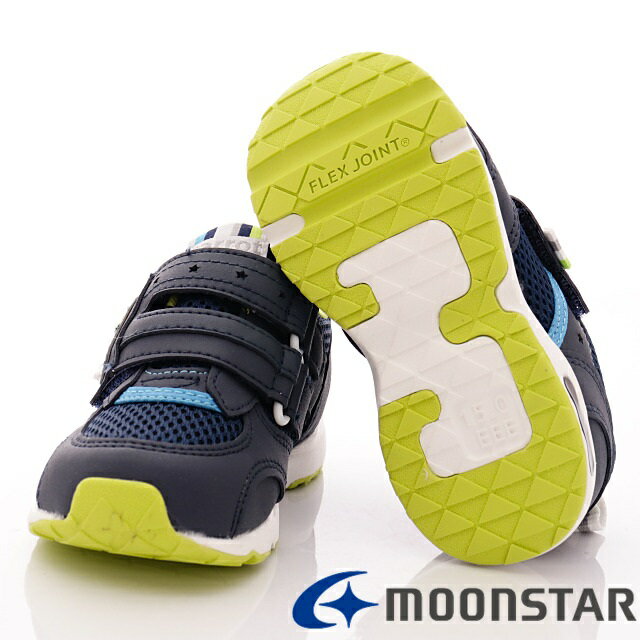 日本月星Moonstar機能童鞋Carrot四大機能系列3E寬楦速乾鞋款21465深藍(中小童段/中大童段) 6