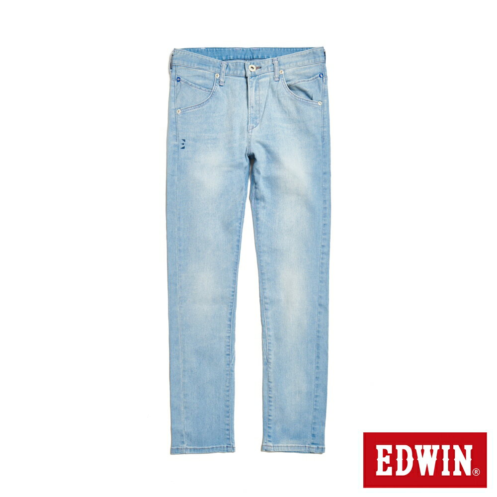 EDWIN E-FUNCTION 三片3D窄管牛仔褲-男款 漂淺藍 #503生日慶