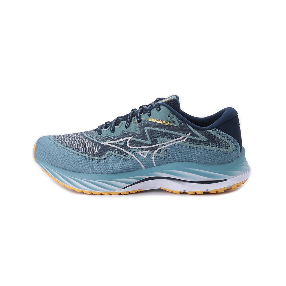 MIZUNO WAVE RIDER 27SSW SE 寬楦慢跑鞋 海藍 J1GC237604 男鞋