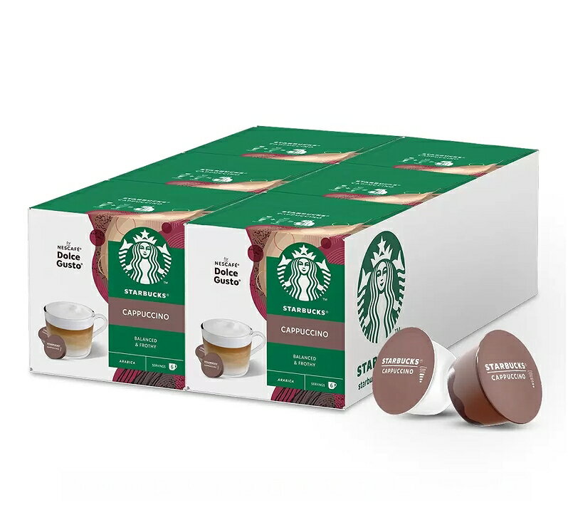 [COSCO代購5] D136551 星巴克 卡布奇諾咖啡膠囊 72顆 適用NESCAFE Dolce Gusto機器