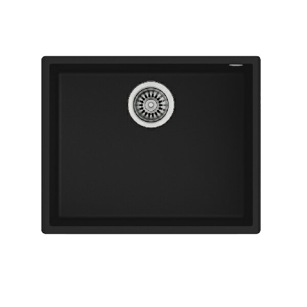 【客林渥專區】TEKA 德國 SQUARE 50.40 TG 花崗岩水槽 (下嵌式) (黑色) ※熱線07-7428010