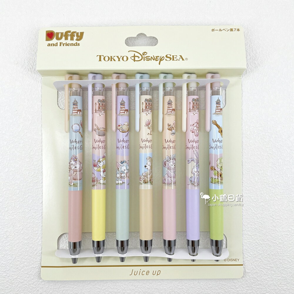 日本東京迪士尼海洋限定 日本製 Duffy and Friends 原子筆組｜小鶴日貨