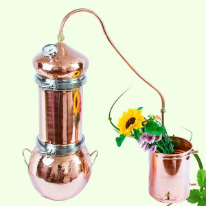 純機用型鮮花精油蒸餾器古法紫銅製地高檔洋酒提純設備