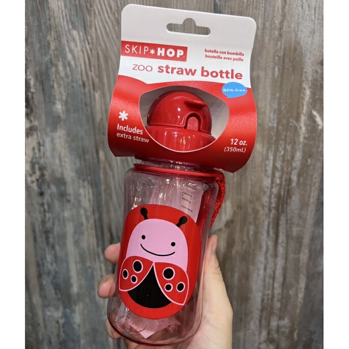 出清》美國Skip*Hop動物樂園翻蓋吸管水壺 2