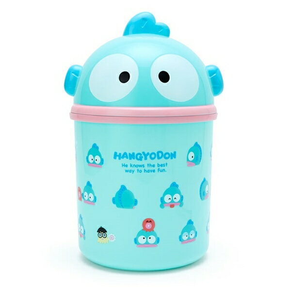 【震撼精品百貨】Hangyodon Sanrio 河童~日本三麗鷗SANRIO 人魚漢頓掀蓋式造型垃圾桶(綠大臉)*50669