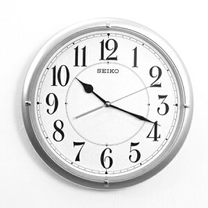 SEIKO精工掛鐘 星光銀色大數字設計時鐘 滑動式靜音秒針【NG1719】原廠公司貨