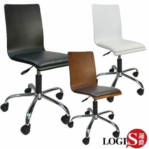椅子/電腦椅 和風曲木皮墊事務椅【LOGIS邏爵】【DIY-020B】