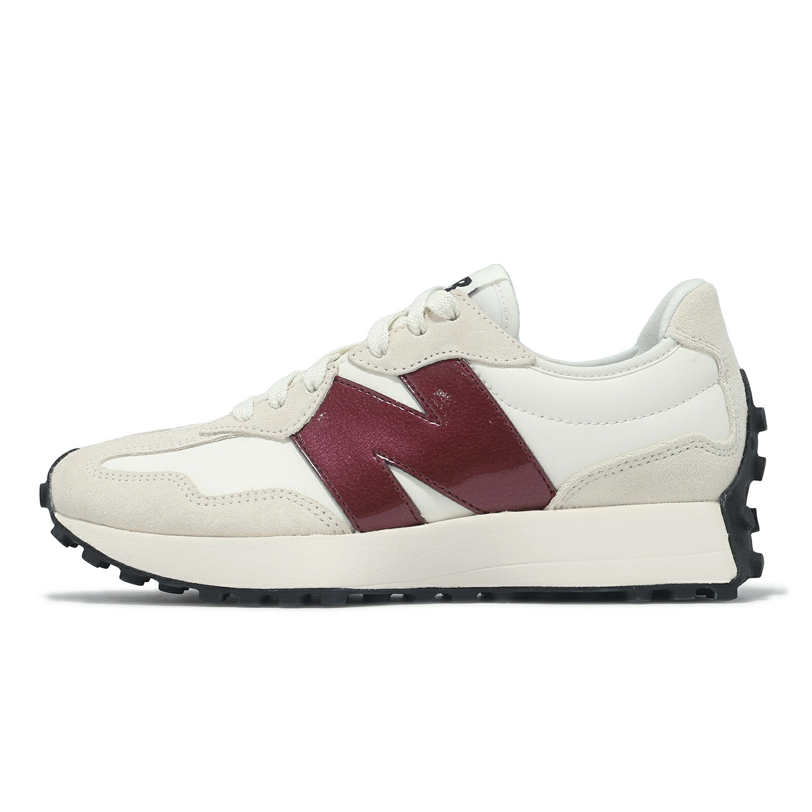 New Balance NB 休閒鞋 327 女鞋 白 紅 麂皮 復古 拼接 NB 紐巴倫