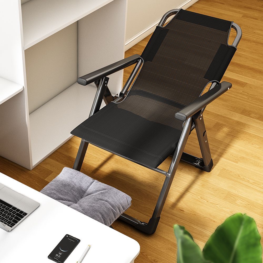 躺椅午休折疊床辦公室午睡單人床可坐可躺多功能成人家用電腦椅子