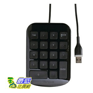 [9美國直購] Targus 便攜式數字鍵盤 AKP10US USB插頭 可連結筆記型電腦 桌機及其他設備 黑色