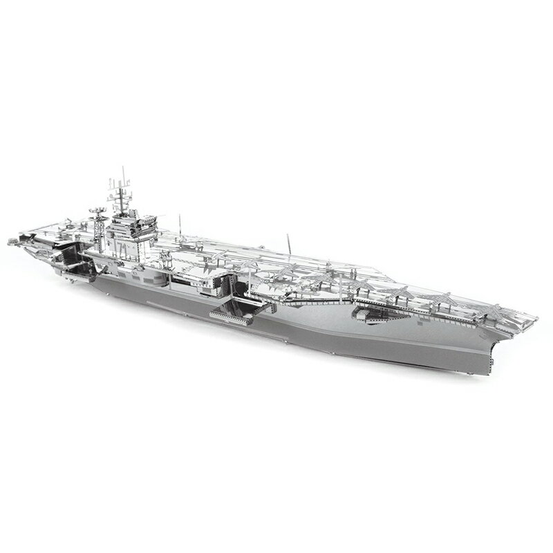 金屬拼圖DIY拼裝模型免膠3D軍事模玩 羅斯福號航母 3