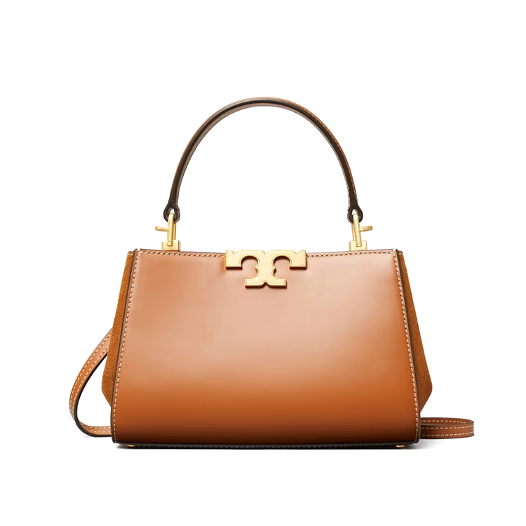 精選★TORY BURCH Eleanor 雙T Logo磁性按釦牛皮絨面皮迷你手提斜背包 154816(預購)~【母親節禮物★菲尼斯 國際精品3折起 春夏新品 換季下殺】 0