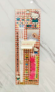 【震撼精品百貨】Hello Kitty 凱蒂貓~三麗鷗 kitty 日本美耐皿兒童學習筷*03545