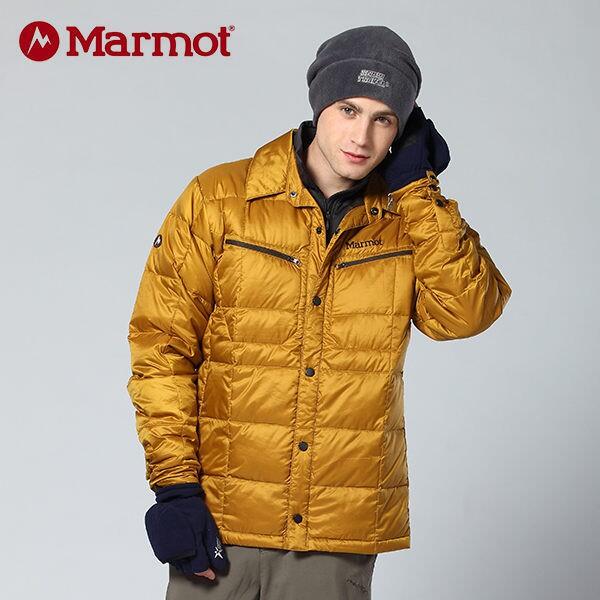 Marmot】男 防風羽絨外套│ 保暖外套 70630『黃銅』