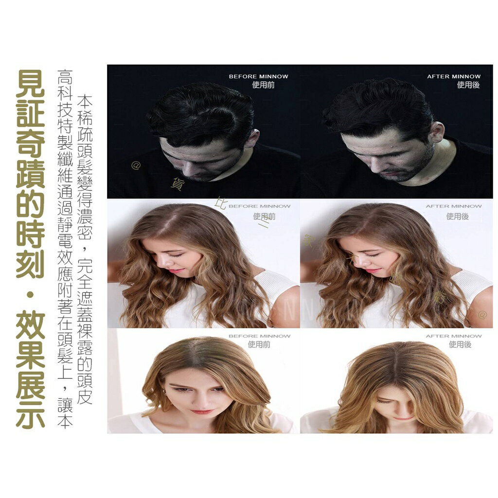 @貨比三家不吃虧@第二代增髮纖維 頭髮纖維 髮量濃密 纖維粉 纖維粉遮蓋 稀疏白髮 女人我最大 密髮纖維噴霧 謎米諾 5
