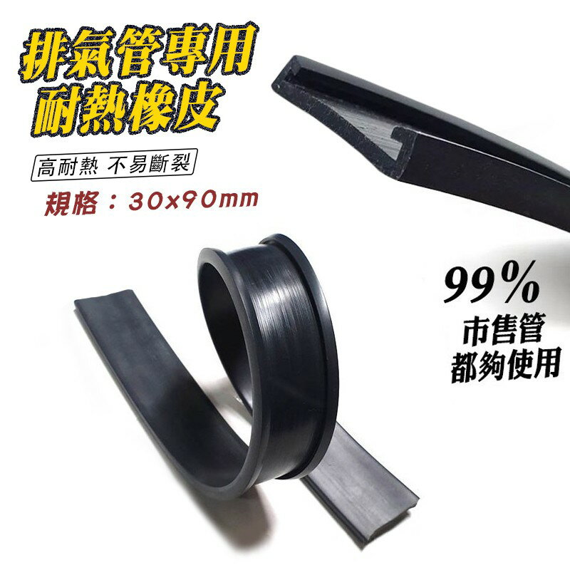 惡搞手工廠 惡搞 排氣管專用橡皮 高溫 耐熱 橡皮 30x440 mm 排氣管 橡皮 束環 不易斷裂 皮帶 機車