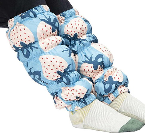 Nishikawa【日本代購】西川 羽絨 暖腿套 Mantano Thermo白鴨絨-草莓藍色 0