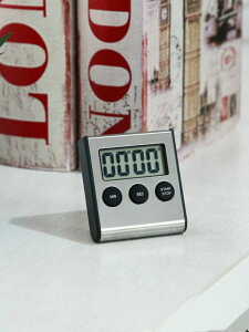 現代金屬材質99分59秒廚房不銹鋼倒計時鐵殼計時器時間提醒定時器