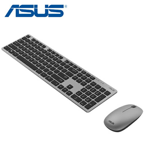 【ASUS 華碩】W5000 無線鍵盤滑鼠組 灰色【三井3C】