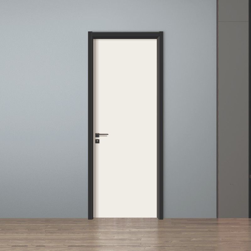 可打統編 極簡辦公室門隔音木門室內門房間門臥室門書房門對開門實木復合門 4