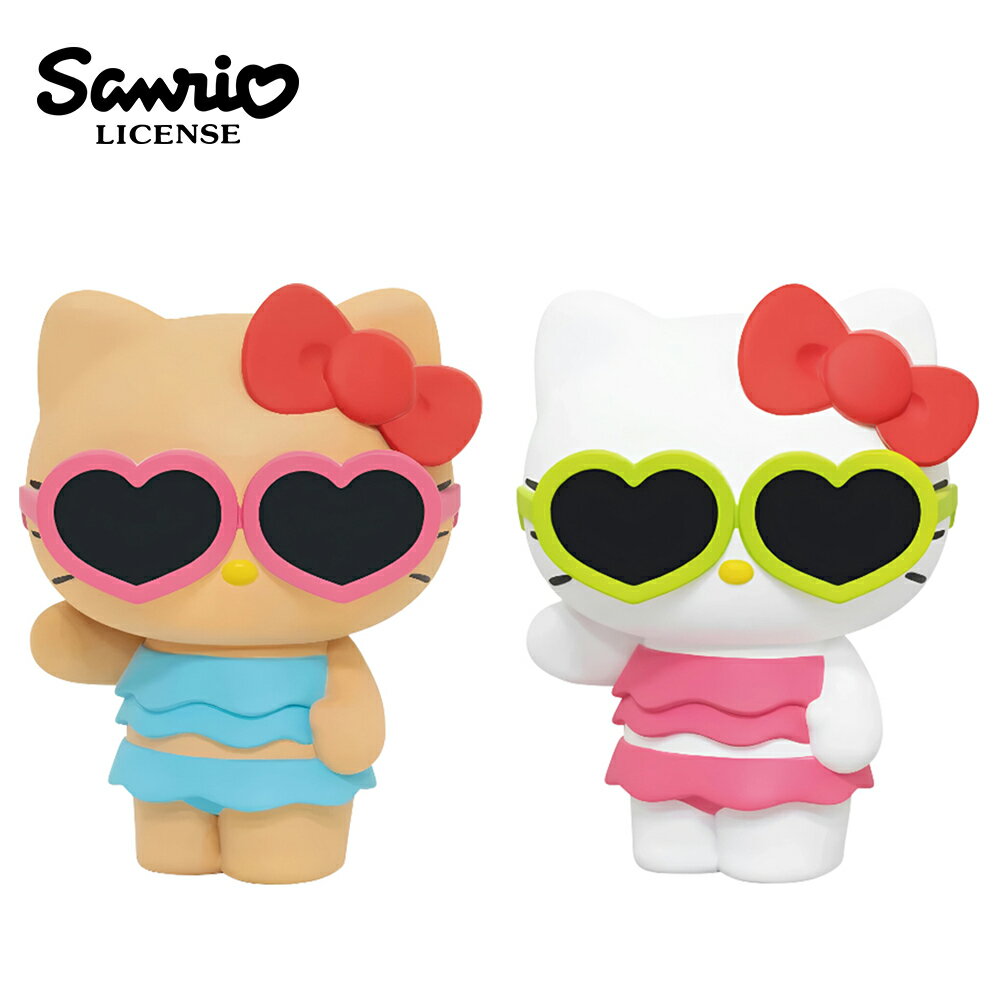 【日本正版】凱蒂貓 夏日造型 Ver. 軟膠公仔 公仔 模型 SOFVIMATES Hello Kitty Banpresto 萬普