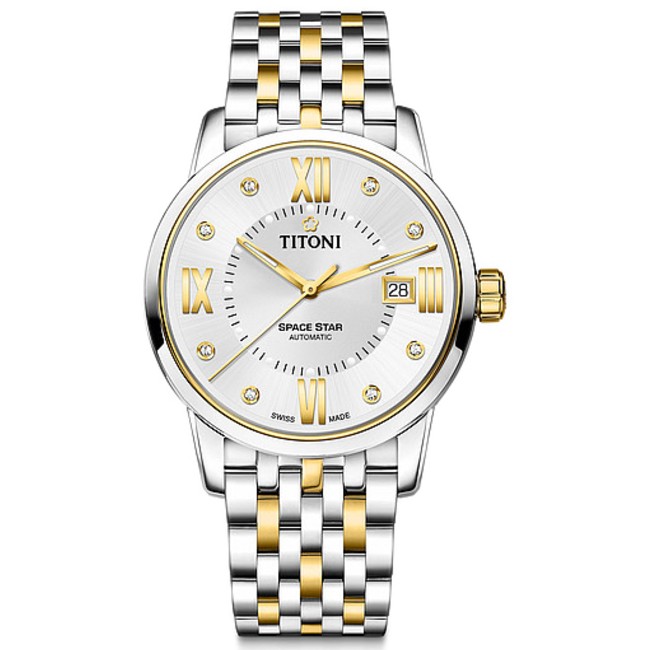 TITONI瑞士梅花錶 天星系列 83538S-099 經典羅馬腕錶/銀 40mm｜樂天全館特惠中★指定刷卡回饋10%