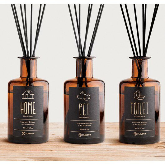 《 Chara 微百貨 》 FLAVOUR 香氛 擴香瓶 150ml 香氛瓶 花香 麝香 琥珀 花香 麝香 PET 擴香