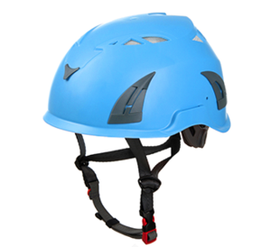 高階輕量透氣藍色工程帽 頭盔 安全頭盔 攀岩岩盔 EN12492 工地安全帽 獨特4點下巴帶 CNS1336 EN 12492開發票 登山 量大價議