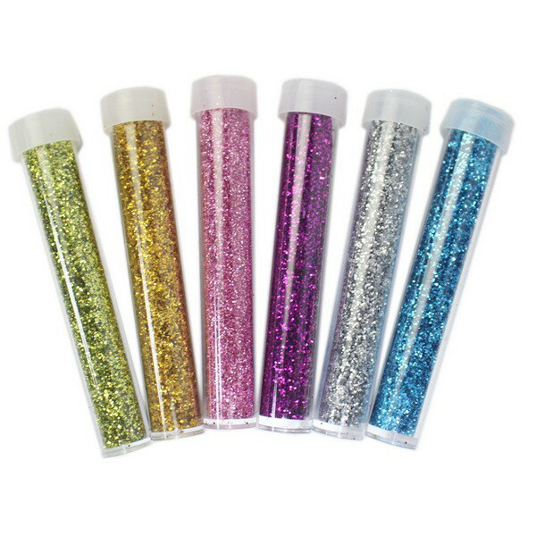 6色入 金蔥粉 亮粉 DIY彩繪亮亮粉 /一包6色入(促30) 長筒罐 彩色亮粉手工DIY 金粉-AA5201【領券滿額再折千12/31止】