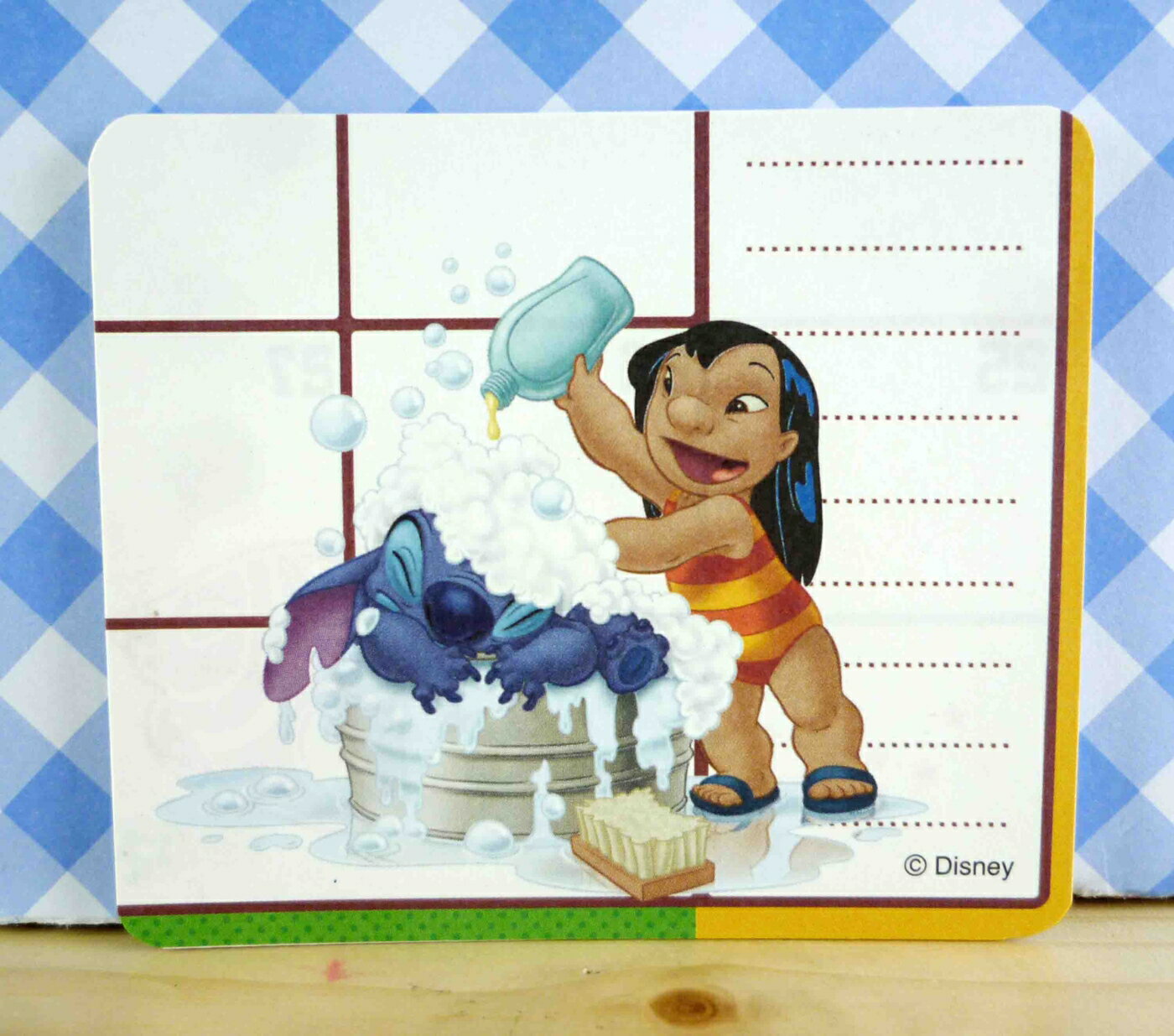 【震撼精品百貨】Stitch 星際寶貝史迪奇 卡片-洗澡 震撼日式精品百貨