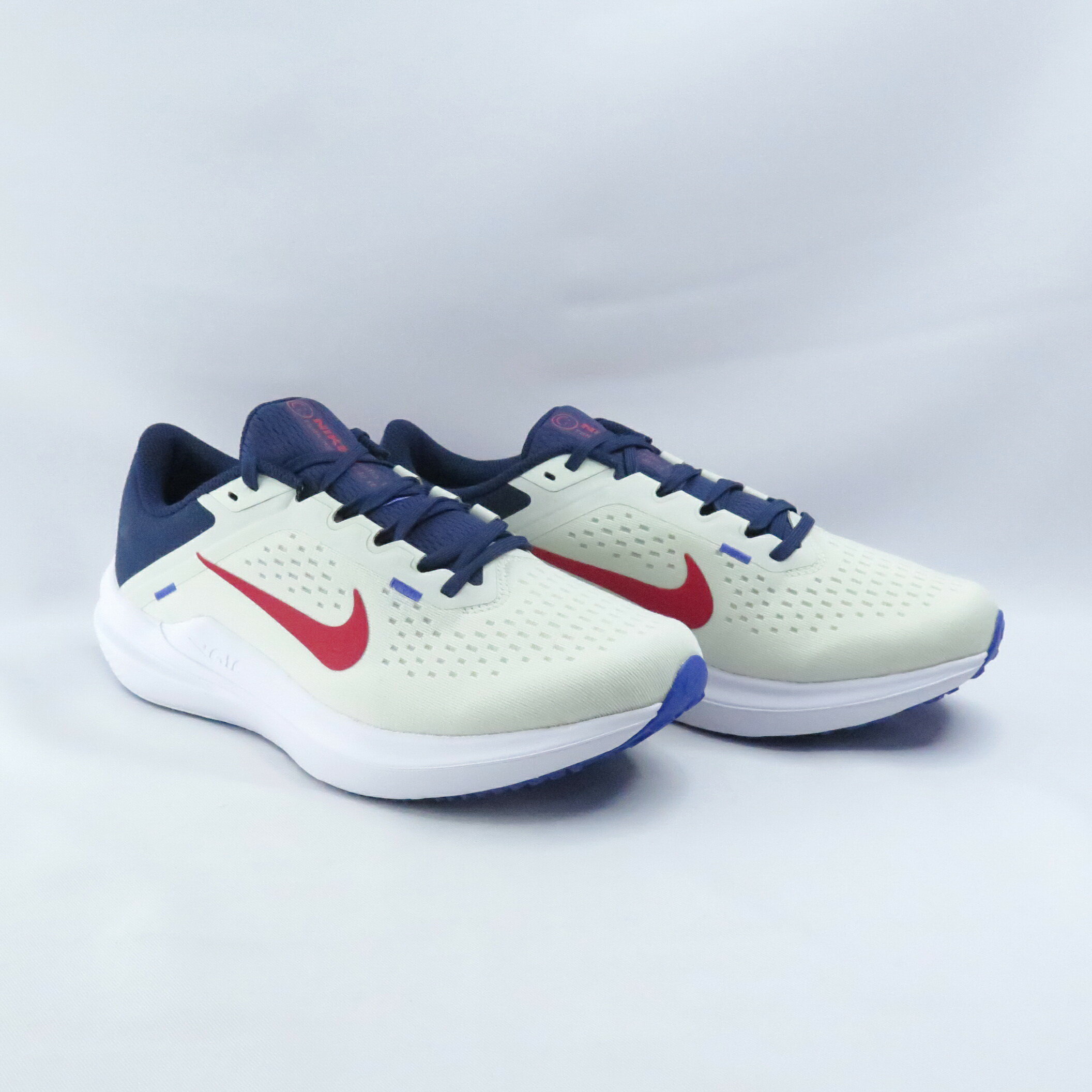 Nike DV4022006 Air Winflo 10 男 跑鞋 米×藍白 舒適回彈【iSport愛運動】