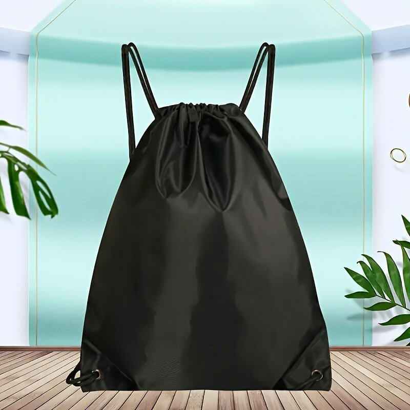 新款Drawstring Backpack Gym Travel School Bag