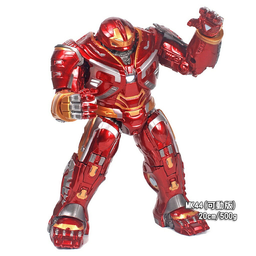ISONA 20公分正版漫威公仔 復仇者聯盟公仔 鋼鐵人公仔 MK44反浩克 裝甲 鋼鐵人可動版人偶公仔 眼睛胸口可發光 2
