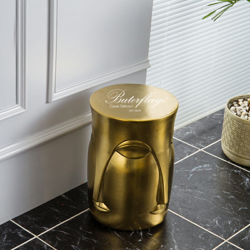 蝶陶摩登現代設計美式人臉陶瓷鼓椅民宿網紅酒店擺件凳子角幾邊幾 2