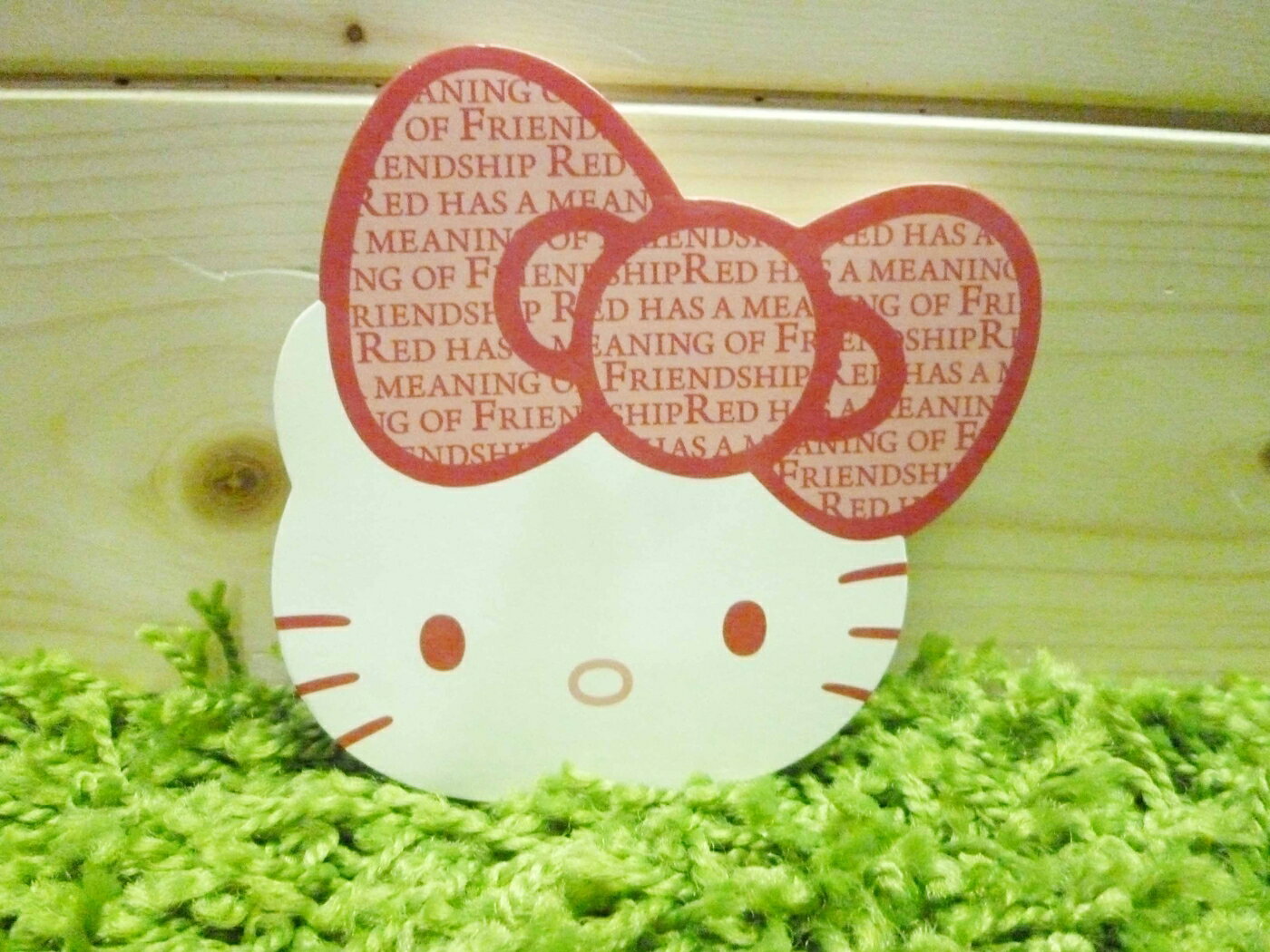 【震撼精品百貨】Hello Kitty 凱蒂貓 造型便條紙-紅色【共1款】 震撼日式精品百貨