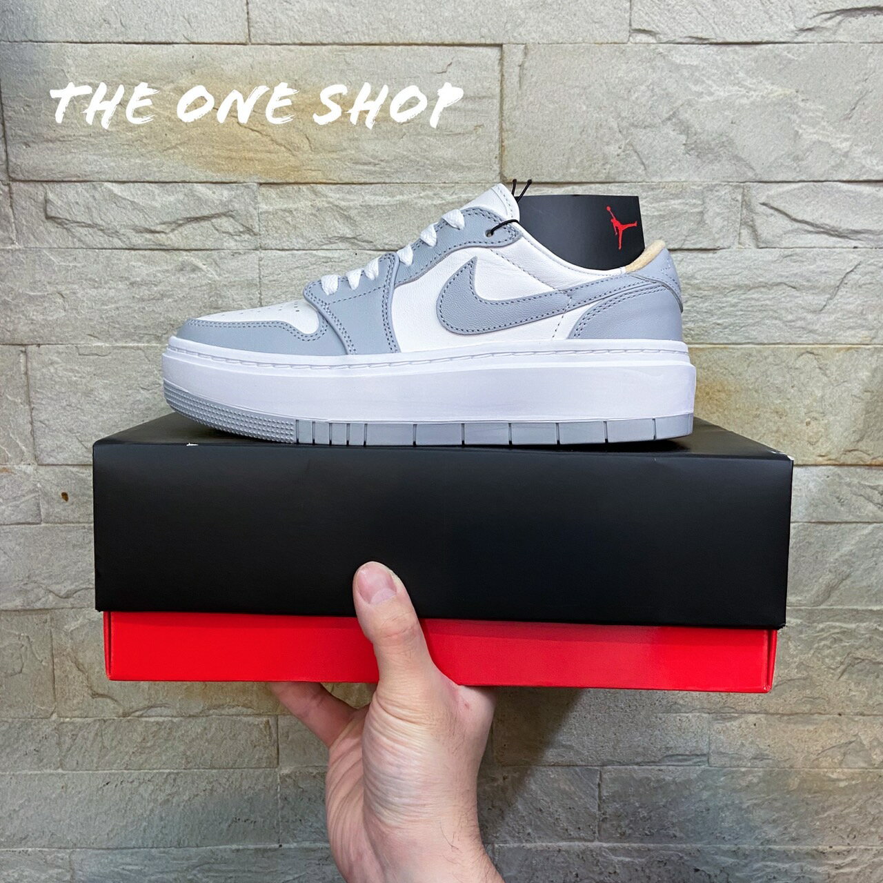 The One Shop Air Jordan 1 Elevate Low 灰色 灰白 厚底 增高 DH7004-100