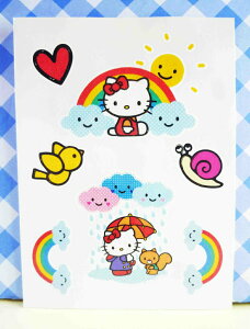 【震撼精品百貨】Hello Kitty 凱蒂貓 KITTY貼紙-紋身貼紙-彩虹雨 震撼日式精品百貨