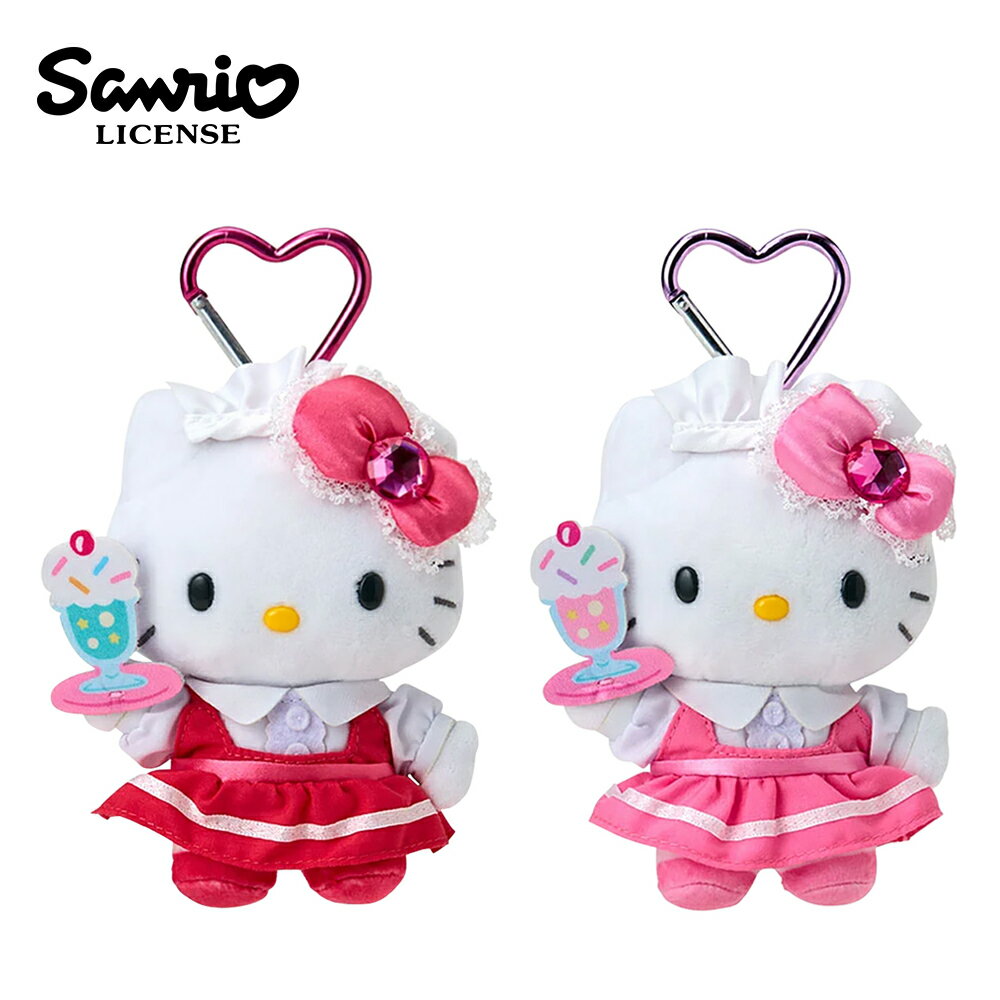 【日本正版】凱蒂貓 女僕裝系列 玩偶吊飾 吊飾 娃娃 絨毛玩偶 Hello Kitty 三麗鷗 Sanrio