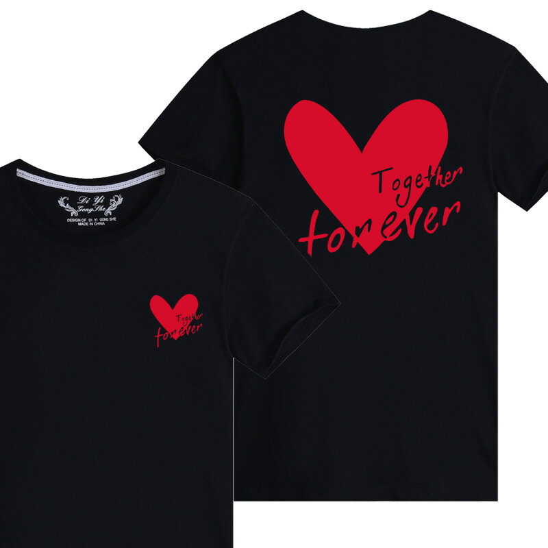 親子裝 純棉T恤 愛心 短袖T恤 短T 全家福 團體服 童裝一家三口 一家四口 全家裝 母女裝 班服 櫻桃嚴選 1