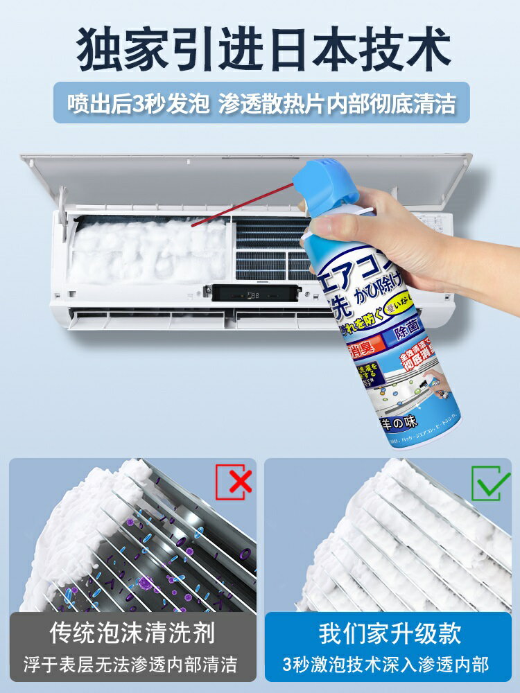 洗空調清洗劑家用免拆免洗掛機內機專用泡沫滌塵神器清潔工具全套