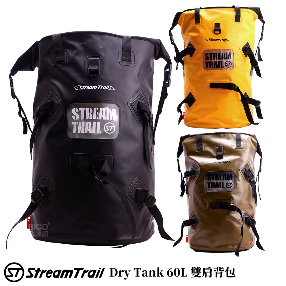 日本潮流〞Dry Tank 60L雙肩背包《Stream Trail》袋子包包 後背包 雙肩包 外出包 防水包 防水袋