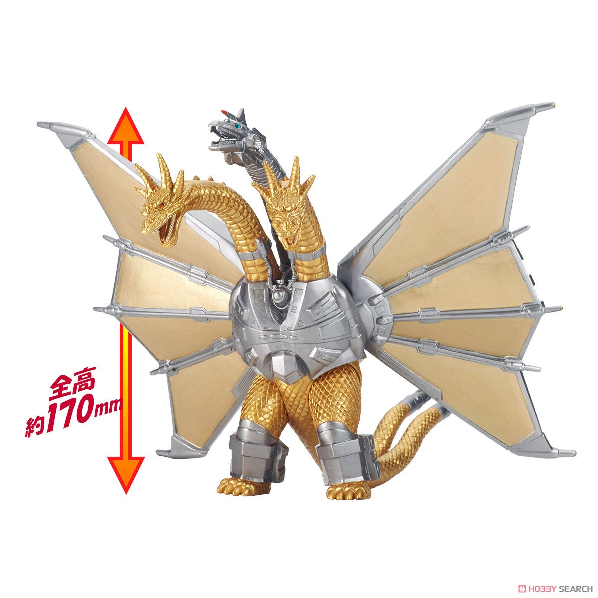 《BANDAI》哥吉拉 特攝 MOVIE MONSTER系列軟膠 機械王者 基多拉 代理版 東喬精品百貨