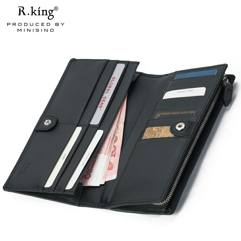 清貨R.king品仕長款錢包男大容量半拉鏈手包二折銀包頭層牛皮夾子| 協貿國際日用品生活12館| 樂天市場Rakuten