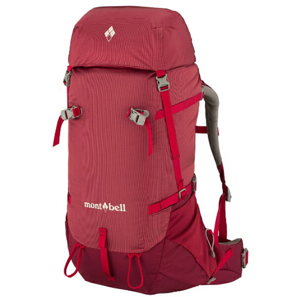 日本【Montbell】ALPINE PACK 60 W'S 女款包-葡萄酒紅60L
